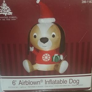 6 inch Airblown Inflatable Christmas Dog